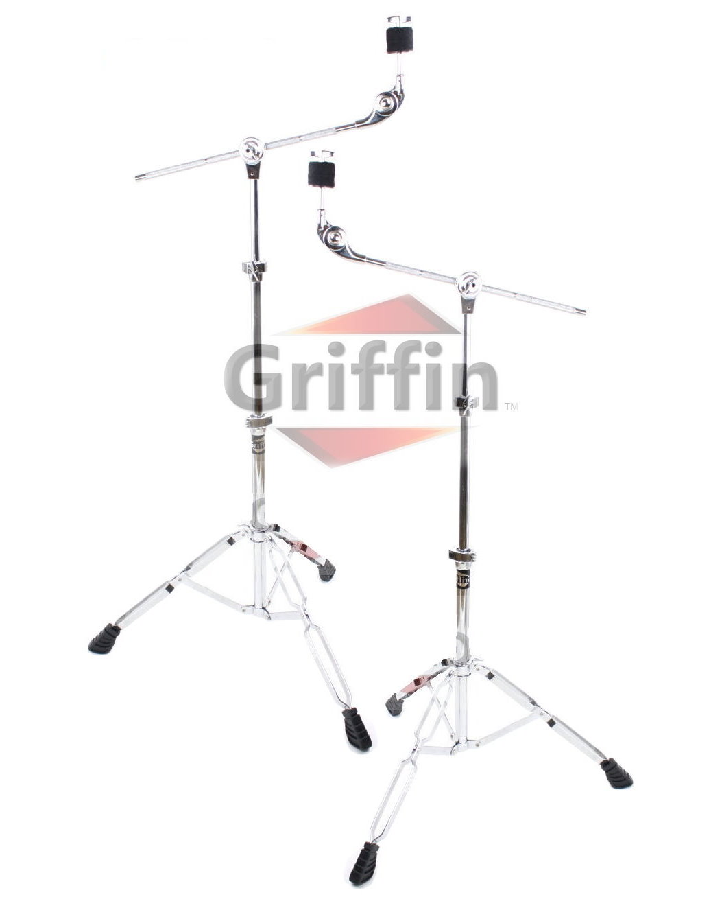 Boom Cymbal Stands Drum Hardware 2 Pack by Griffin 