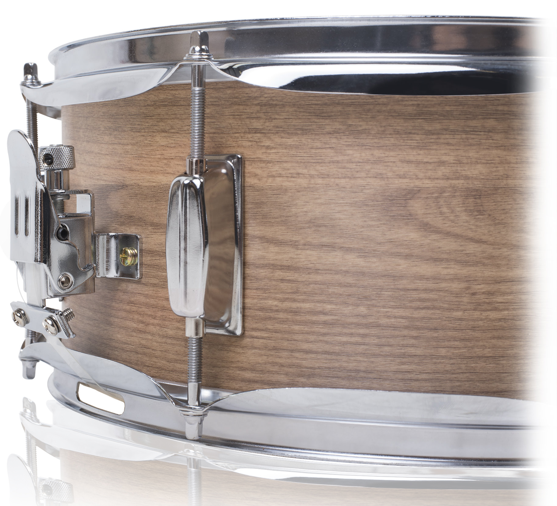 Snare Drum by Griffin Oak Wood 14x5.5 Poplar Shell Percussion Kit Set