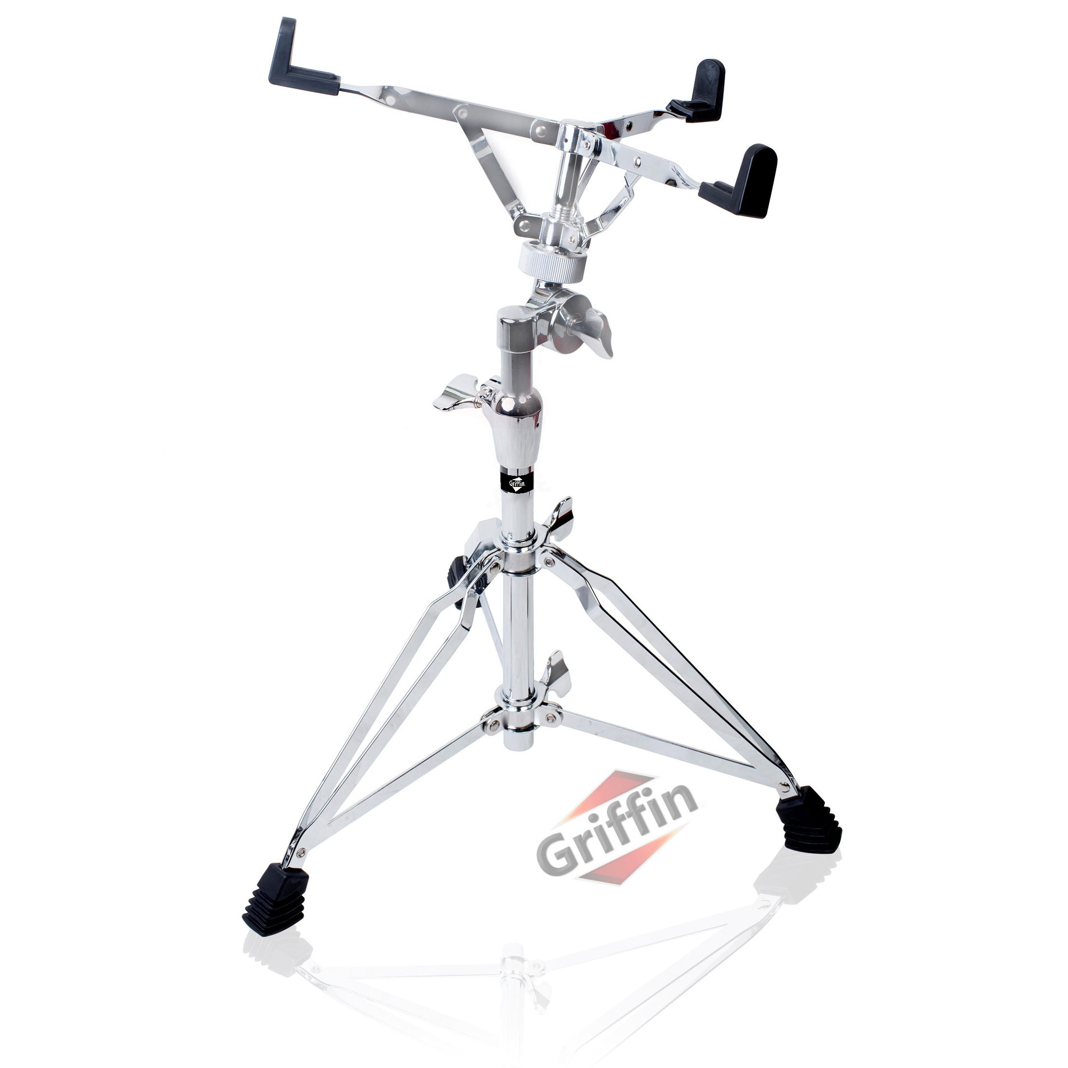 Snare Stand for Snare Drum Double-Braced Chrome by Griffin