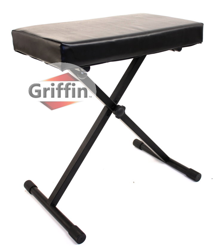 Padded Keyboard Bench Deluxe Folding Seat by Griffin