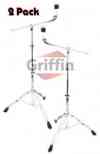 Boom Cymbal Stands Drum Hardware 2 Pack by Griffin 