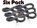 Instrument Cables 6 Pack Standard Guitar Cable 20 FT by Griffin