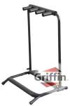 Triple Guitar Rack Multi Guitar 3 Holder Folding Stand by Griffin 