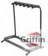 Multi Guitar Stands 5 Five Rack Stand Folding Holder on Stage by Griffin