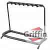 Multiple Guitar Rack 7 Seven Multi Guitar Stand Holder Folding Racks by Griffin