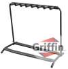 Multi Guitar Rack 7 Seven Multi Guitar Stand Holder Folding Racks by Griffin