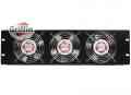 Rackmount Triple Cooling Fans Rack Panel 3U for Studio Equipment Mount Stand by Griffin