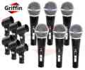 Hand-Held Cardioid Microphones Pack Dynamic Mic Pack of 6 by Griffin
