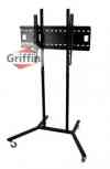 Rolling Plasma TV Cart Mobile AV LCD Stand on Wheels Flat Pannel Mount 60" Screen by Griffin 