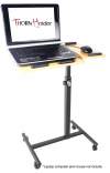 Laptop Cart Computer Stand PC Rolling Portable Table on Wheels by Griffin