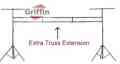 Lighting Truss Stand System Trussing Stage Light DJ PA with Crossbar by Griffin