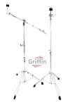 Cymbal Stand Pack Boom Cymbal Stand & Straight Cymbal Stand Double Braced by Griffin