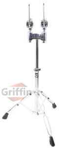 Double Tom Drum Stand Heavy-Duty Hardware Mount by Griffin