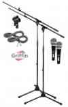 Dynamic Microphone Package with Mic Stand, Clip & XLR Cable by Griffin