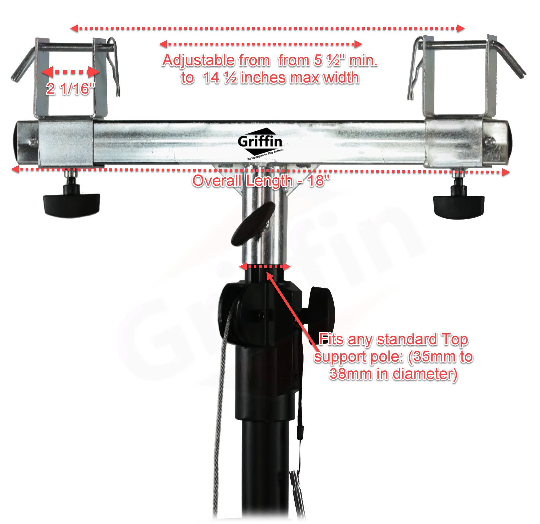 Truss T Bar Adapter Support Holder Brackets Square Triangle Trussing DJ