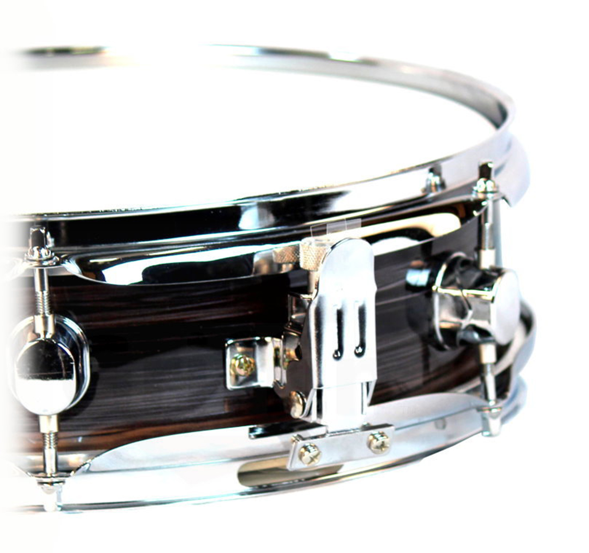 Piccolo Snare Drum by Griffin 13" x 3.5" Zebra Wood Poplar Shell