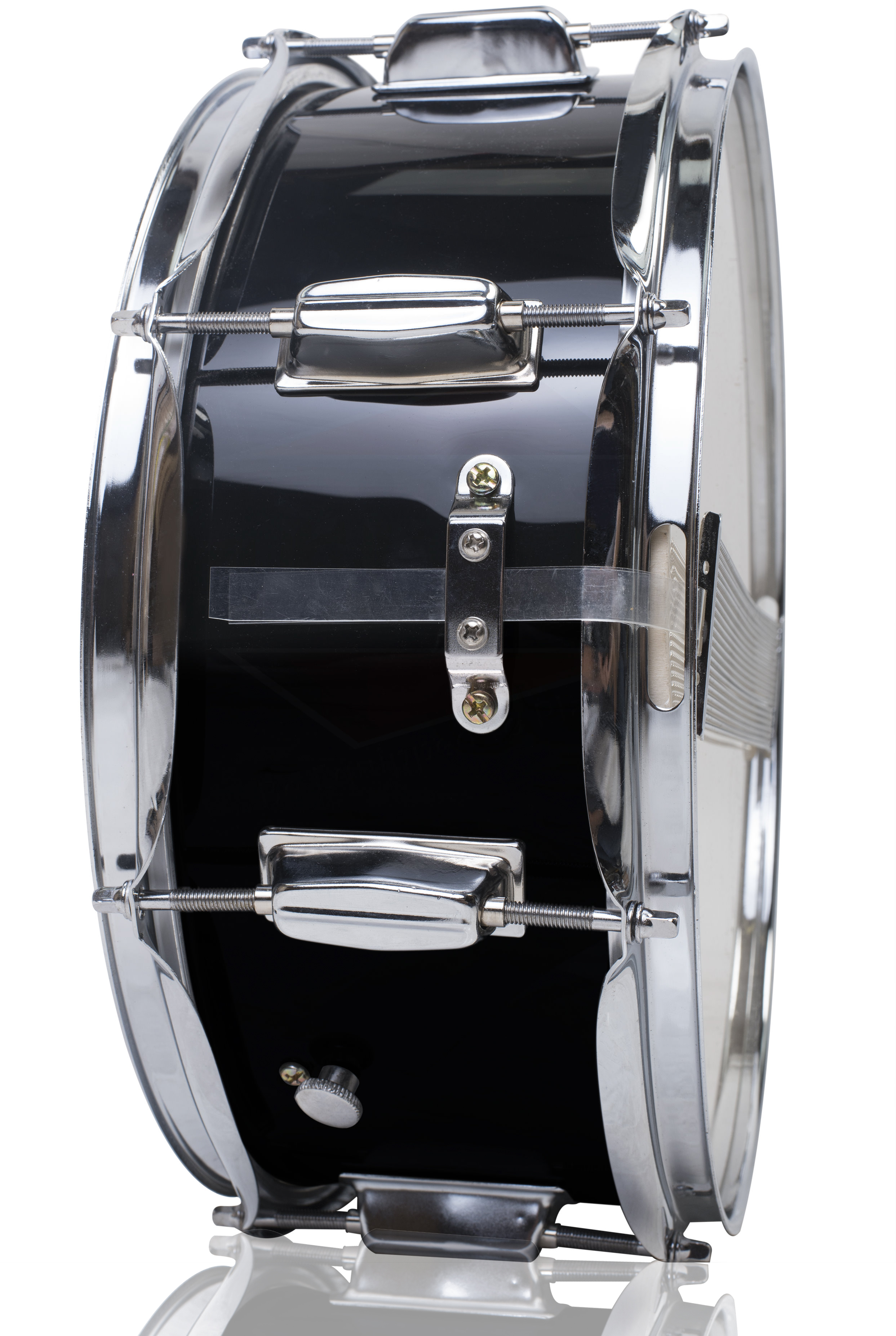 GRIFFIN Snare Drum Black 14"x5.5 Poplar Wood Shell Acoustic