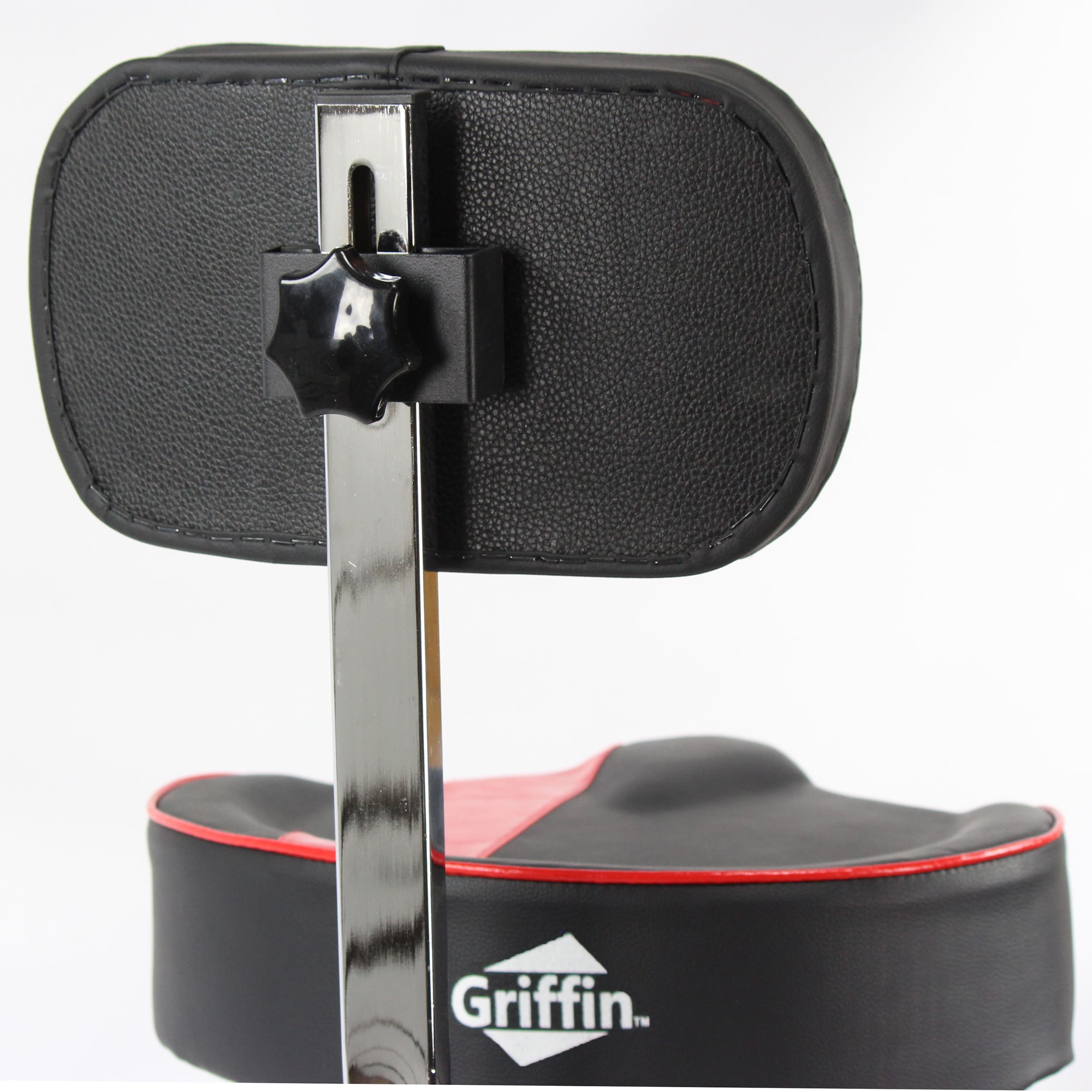 Saddle Drum Throne Backrest Support Biker Seat Padded Music Guitar