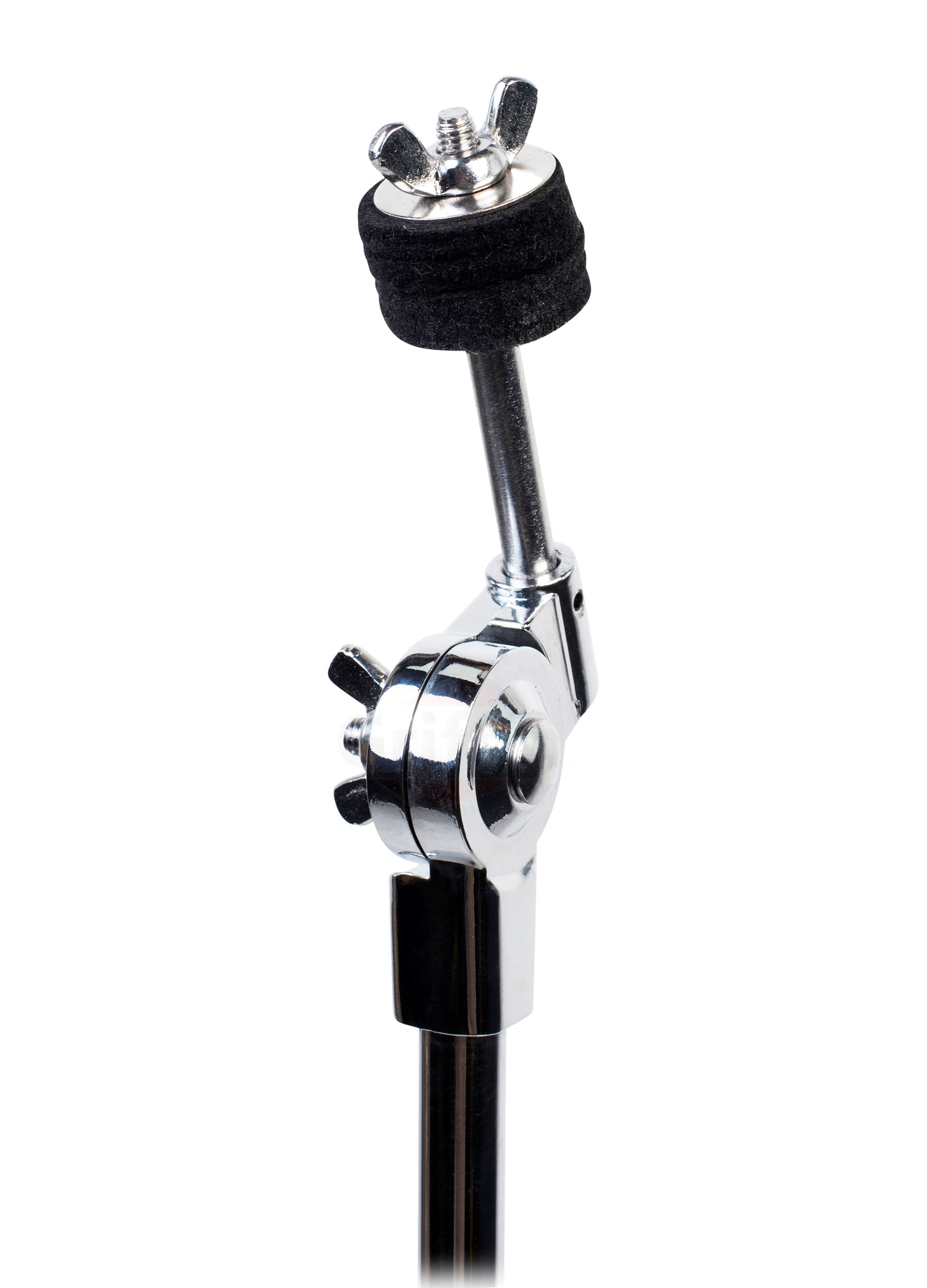 thumbnail image 2 of Griffin Cymbal Boom Stand - Adjustable Drum Hardware, Steel, Chrome Finish 2 of 5