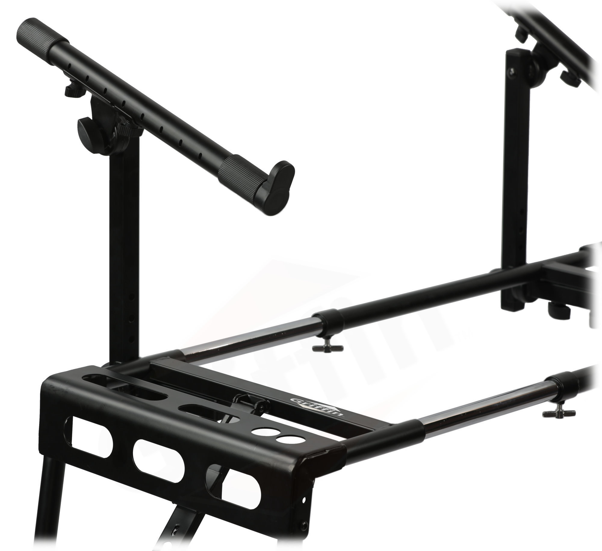 Keyboard Stand DJ Workstation Table Top Piano Holder 2Tier Double